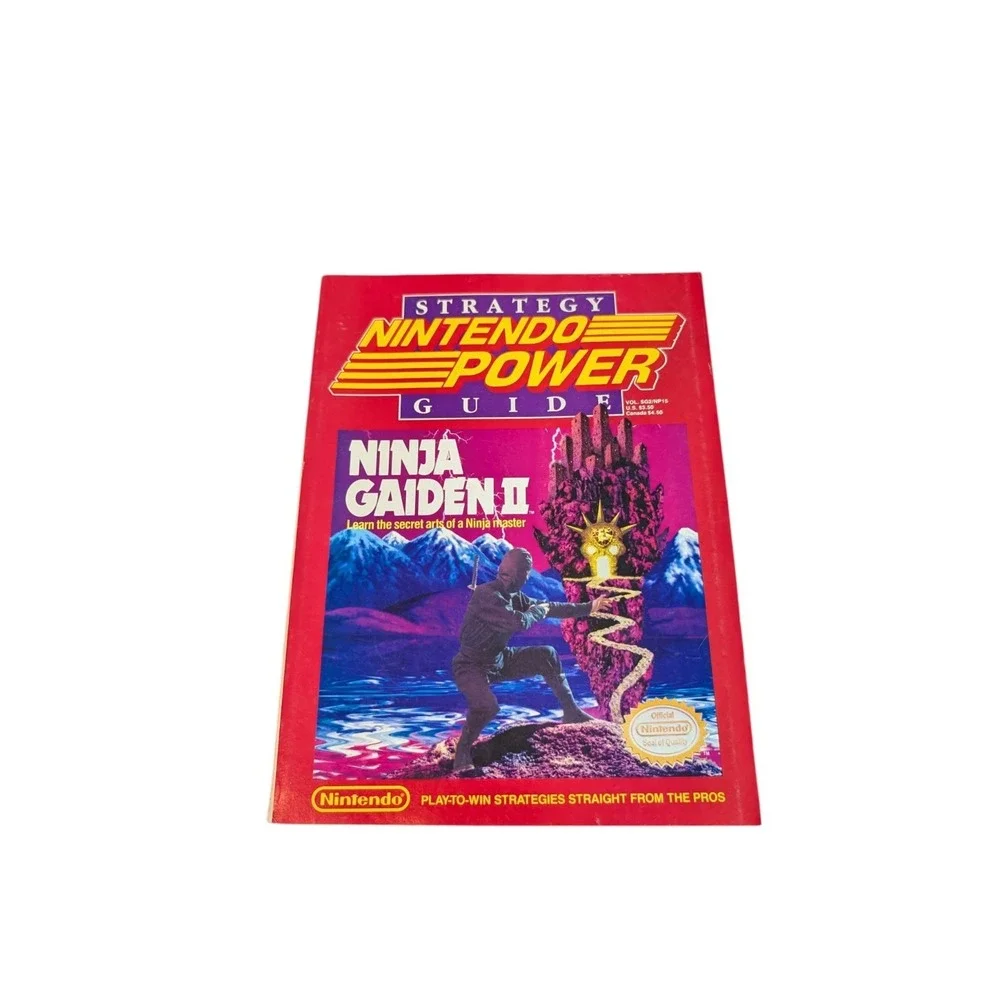 Nintendo Power Strategy Guide #SG2/N15, 1990, Ninja Gaiden II, w/Poster